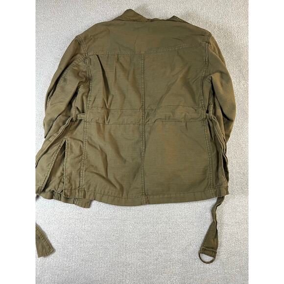 Free People Belted Wrapped Military Jacket Green Size Small - Picture 10 of 10